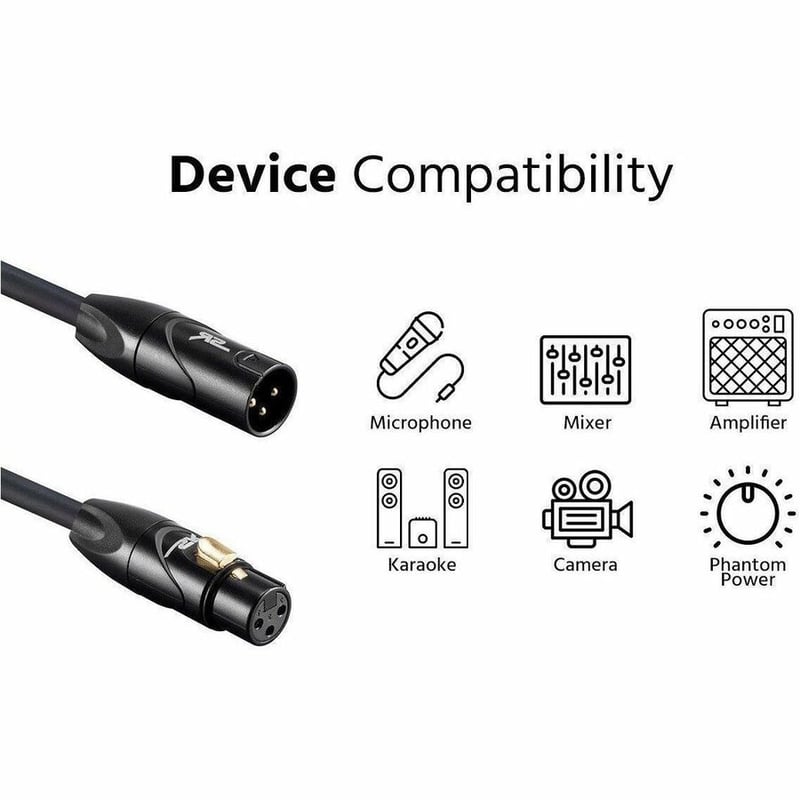 STAGE RIGHT BY MONOPRICE 35FT XLR MALE TO XLR FEMALE 16AWG MICROPHONE CABLE W/ G - Thumbnail 4