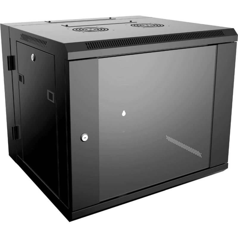 4XEM 12U Wall Mount Server Rack Cabinet 24 Inches Deep - Thumbnail 1