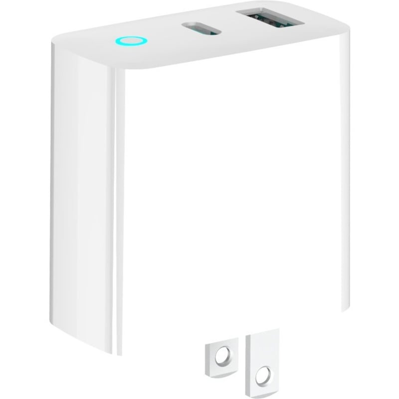 4XEM 45W GAN Charger 2 port USB-C + USB-A - White - Thumbnail 3