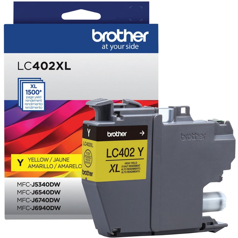Brother LC402XL Original High (XL) Yield Inkjet Ink Cartridge - Yellow Pack - Thumbnail 1