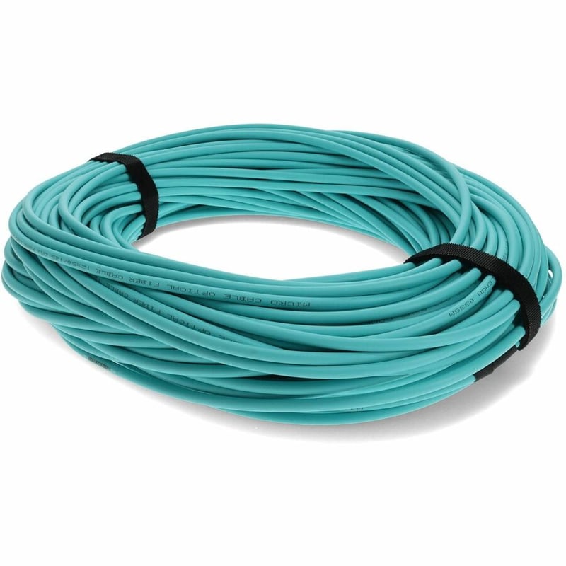 AddOn 30m MPO/UPC (Male) to MPO/UPC (Male) Aqua OM3 OFNR (Riser-Rated) 12-Strand Fiber Patch Cable - Thumbnail 5