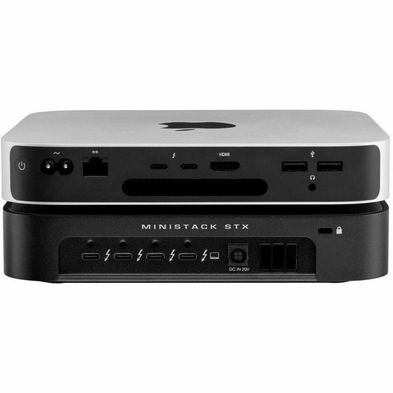 OWC MINISTACK STX 0TB THUNDERBOLT STORAGE ENCLOSURE - BLACK - FOR 1XSATA HDD/SSD - Thumbnail 5