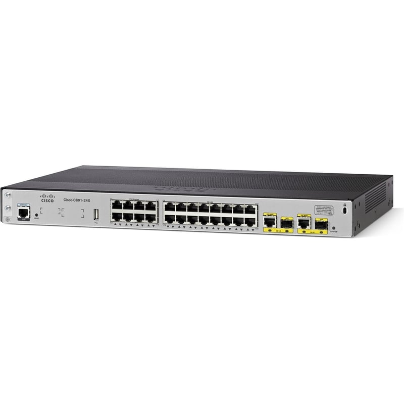 Cisco 891 Gigabit Ethernet Security Router with SFP and 24-ports Ethernet Switch - Thumbnail 2