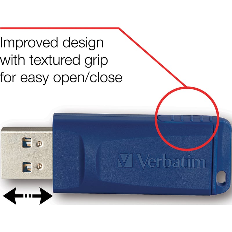 32GB USB Flash Drive - Blue - Thumbnail 5