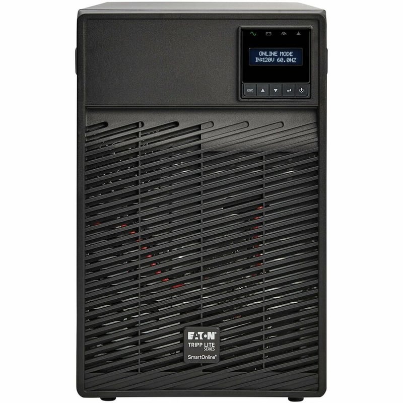 Eaton Tripp Lite Series SmartOnline 3000VA 2700W 120V Double-Conversion UPS - 5 Outlets, Extended Run, Network Card Option, LCD, USB, DB9, Tower Battery Backup - Thumbnail 4