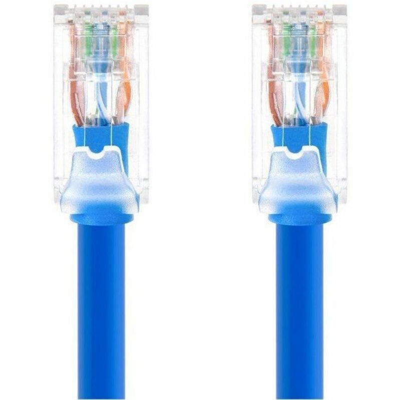 MONOPRICE CAT6A 50FT BLUE COMPONENT LEVEL PATCH CABLE_ UTP_ 24AWG_ 500MHZ_ PURE - Thumbnail 2