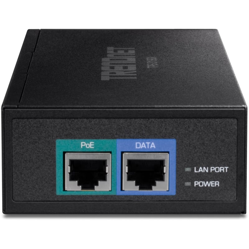 TRENDnet 10G PoE++ Injector, Supplies PoE (15.4W), PoE+ (30W), or PoE++ (90W), Converts a Non-PoE Port To A PoE ++ 10G port, Metal Housing, Black, TPE-319GI - Thumbnail 5