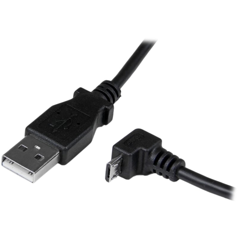 StarTech.com 2m Micro USB Cable - A to Down Angle Micro B - Thumbnail 2