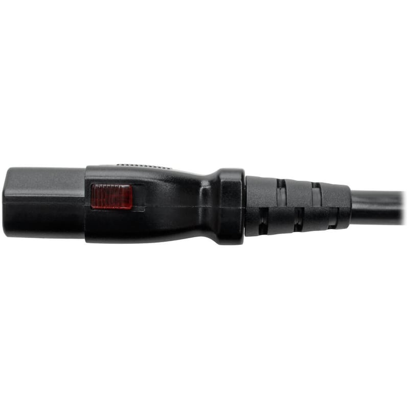 Eaton Tripp Lite Series Hospital-Grade Power Cord, NEMA 5-15P to Locking IEC C13 - Green Dot, 10A, 125V, 18 AWG, 6 ft. (1.83 m), Black - Thumbnail 5