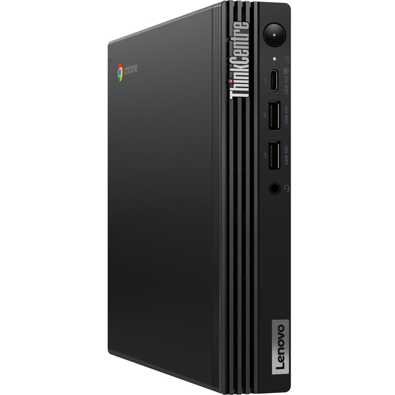 Lenovo ThinkCentre M60q 12JL0002US Chromebox - Intel Core i3 12th Gen i3-1215U Hexa-core (6 Core) 1.20 GHz - 8 GB RAM DDR4 SDRAM - 128 GB M.2 PCI Express NVMe 3.0 x4 SSD - Tiny - Black - Thumbnail 1