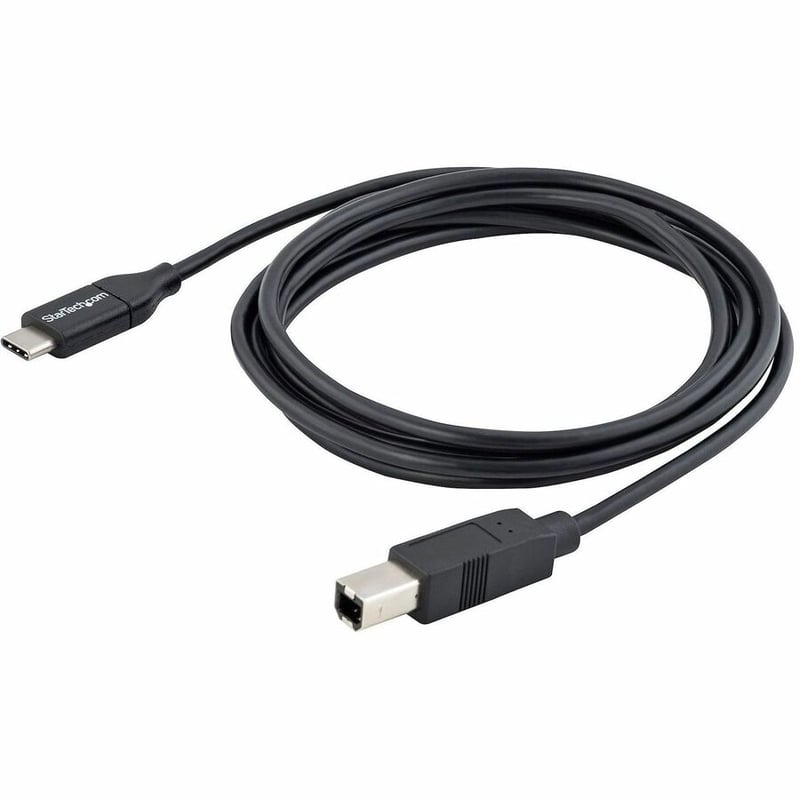 StarTech.com 2m 6 ft USB C to USB B Cable - M/M - USB 2.0 - USB Type C Printer Cable - USB 2.0 Type-C to Type-B Cable - Thumbnail 3