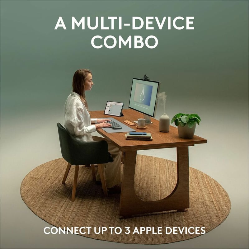 Logitech Pebble 2 Combo for Mac Wireless Keyboard and Mouse - Thumbnail 4