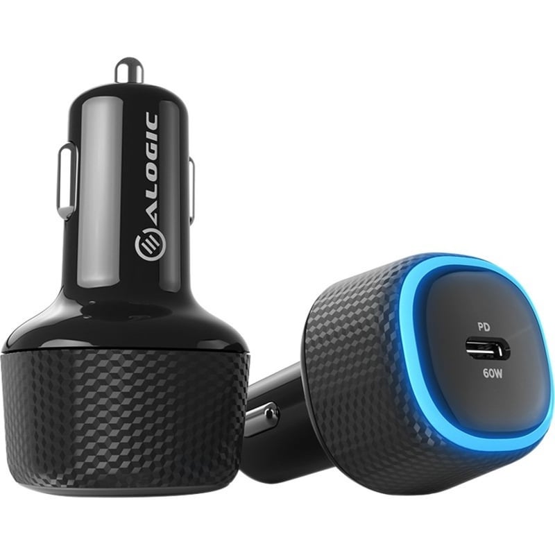 Alogic Rapid USB-C Car Charger - 60W Power Delivery For Laptops, Tablets And Phones - Thumbnail 2