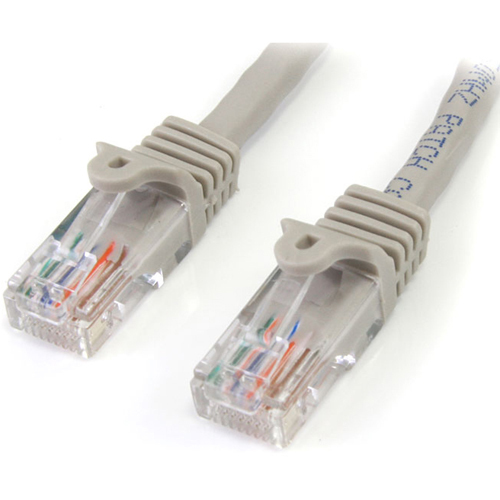 StarTech.com 6 ft Gray Snagless Cat5e UTP Patch Cable - Thumbnail 1