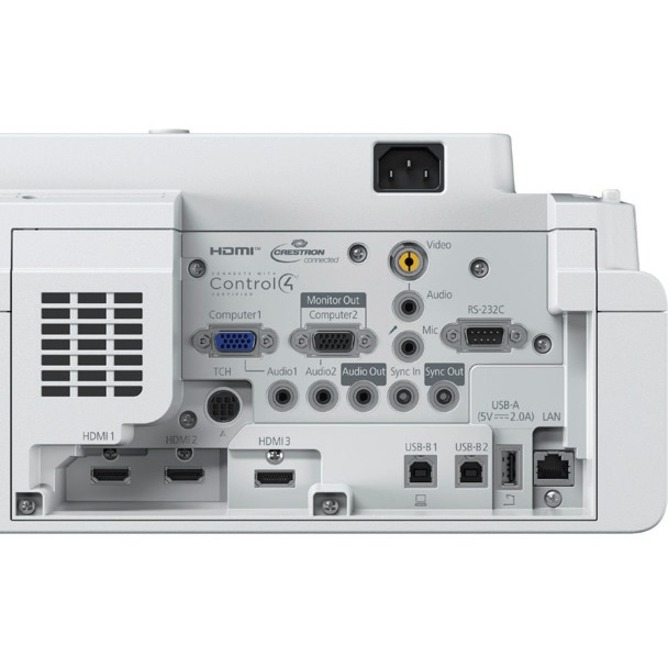 Epson BrightLink 770Fi Ultra Short Throw 3LCD Projector - 21:9 - Wall Mountable, Tabletop - Thumbnail 5