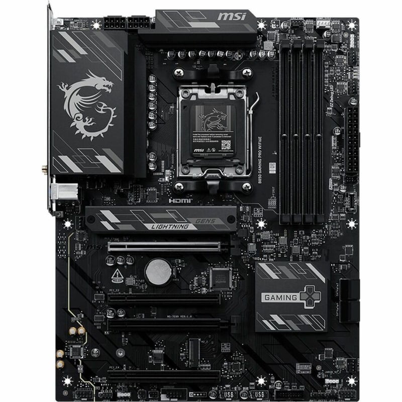 B850 GAMING PRO WIFI6E MOTHERBOARD AMD ATX AM5 DDR5 256GB - Thumbnail 2