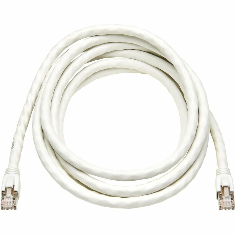 Eaton Tripp Lite Series Cat8 40G Snagless SSTP Ethernet Cable (RJ45 M/M), PoE, White, 15 ft. (4.6 m) - Thumbnail 1