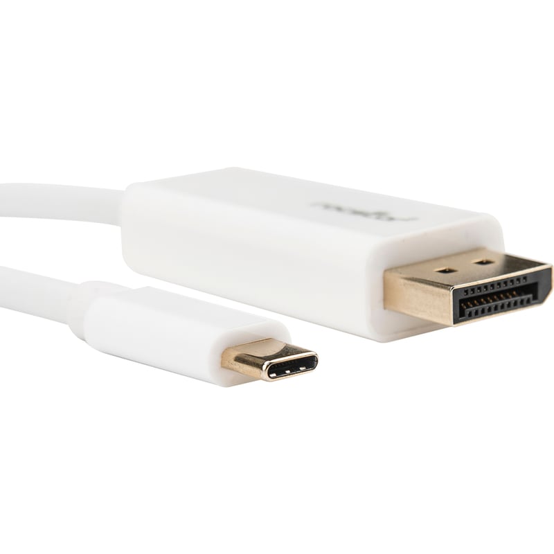 Rocstor Premium 10ft / 3m USB Type C to DisplayPort Cable - USB C to DP Cable - 4K 60Hz - White - DisplayPort/USB for Video Device, Monitor, Workstation, Projector, MacBook, Chromebook, Notebook, Ultrabook, TV - 10ft - 1 Pack - 1 - Thumbnail 5