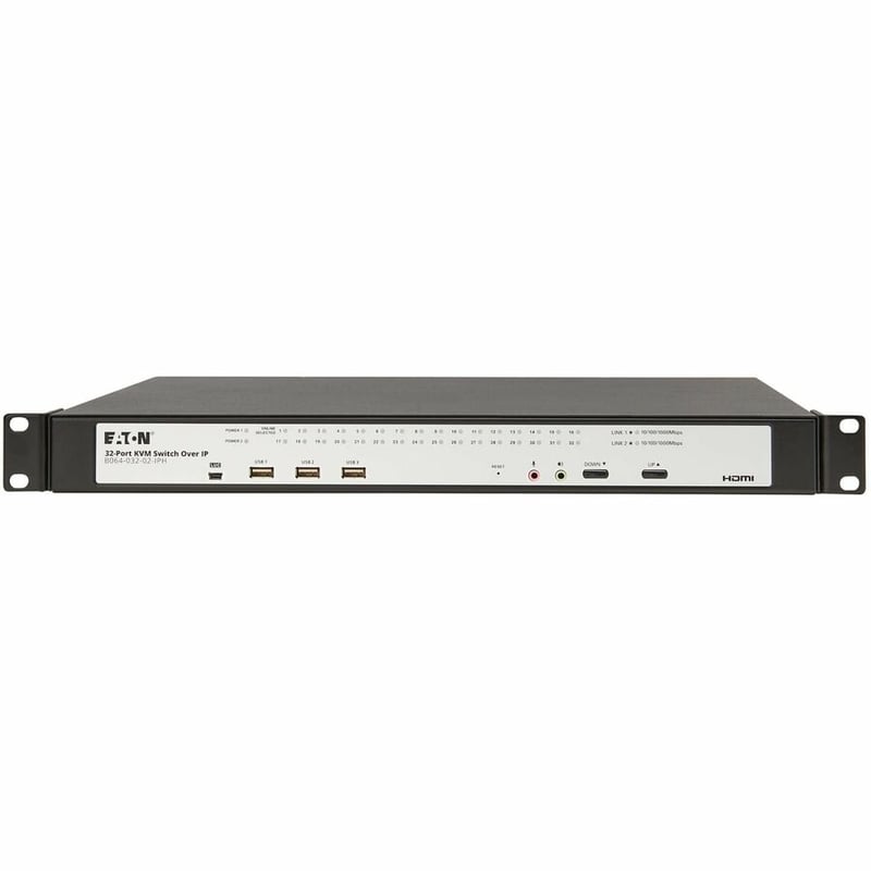 Eaton 32-Port Cat5e KVM over IP Switch - Virtual Media, 2 Remote/1 Local User, HDMI Output, 1U Rack-Mount, TAA - Thumbnail 5