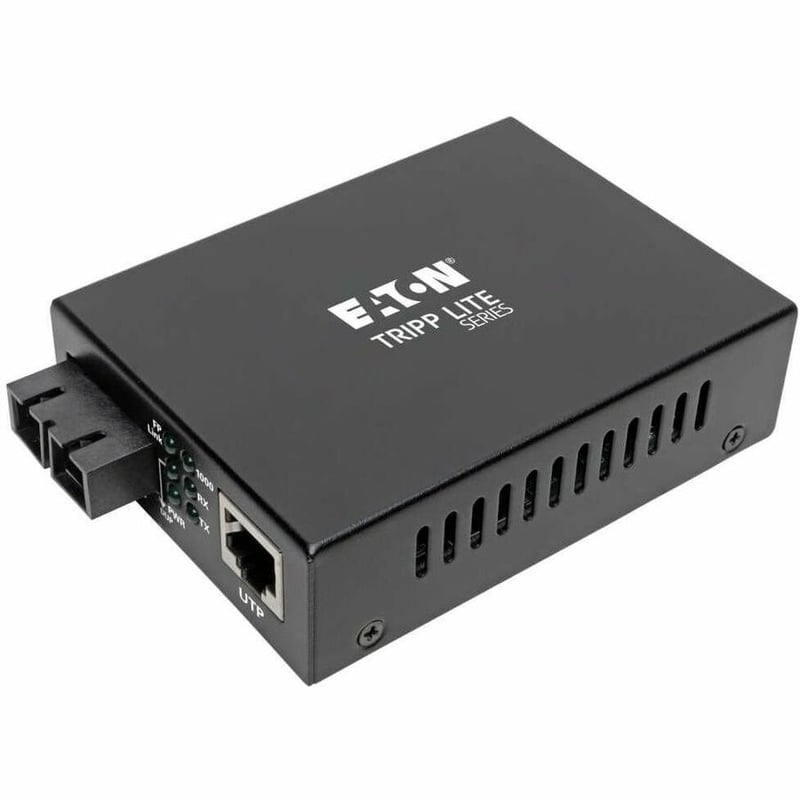Tripp Lite by Eaton Gigabit Singlemode Fiber to Ethernet Media Converter, SC, 1310 nm, 20 km (12.4 mi.) - Thumbnail 4