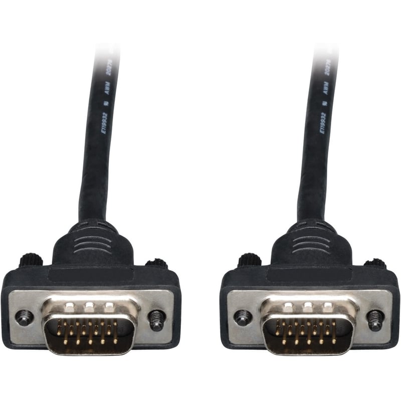 Eaton Tripp Lite Series Low-Profile VGA High-Resolution RGB Coaxial Cable (HD15 M/M), 25 ft. (7.62 m) - Thumbnail 1