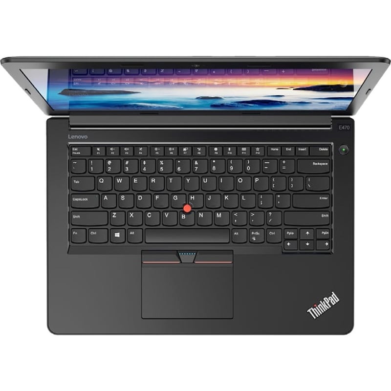 Lenovo ThinkPad E475 20H40006US 14" Notebook - AMD A-Series A6-9500B - 4 GB - 500 GB HDD - English (US) Keyboard - Black - Thumbnail 4