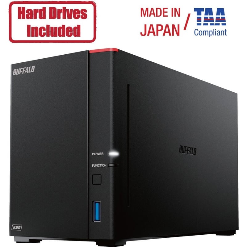 Buffalo LinkStation SoHo 720DB 4TB Hard Drives Included (2 x 2TB, 2 Bay) - Thumbnail 1