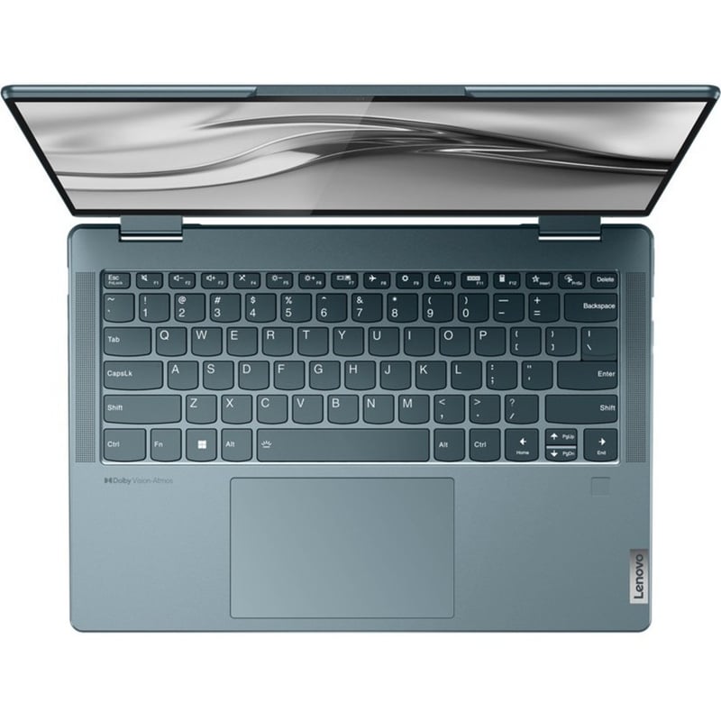 Lenovo Yoga 7 14IAL7 82QE000KUS 14" Touchscreen Convertible 2 in 1 Notebook - 2.2K - Intel Core i7 12th Gen i7-1255U - 16 GB - 512 GB SSD - English (US) Keyboard - Stone Blue - Thumbnail 2
