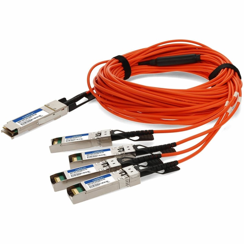 MSA AND TAA COMP AOC 20M 40G-AOC QSFP+/4XSFP+ 850NM MMF - Thumbnail 1