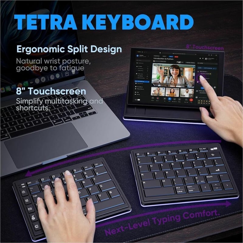 MOBILE PIXELS TETRA SPLIT KEYBOARD W/ TOUCH LCD - Thumbnail 5
