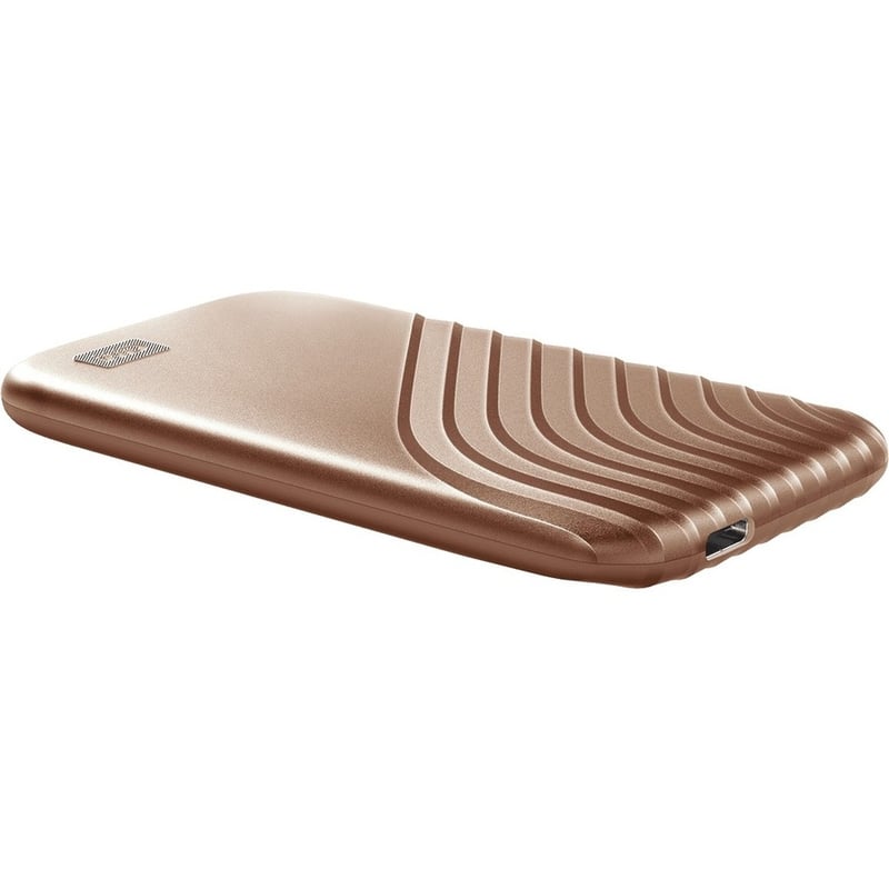 WD My Passport WDBAGF0010BGD-WESN 1 TB Portable Solid State Drive - External - Gold - Thumbnail 5