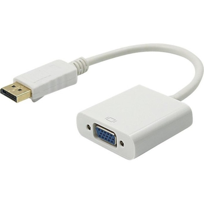 4XEM 10in DisplayPort To VGA M/F Adapter Cable - White - Thumbnail 1