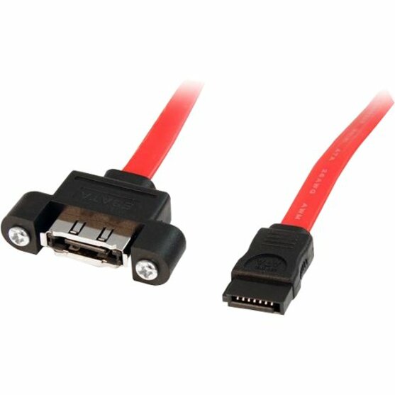 StarTech.com 1 ft eSATA Panel Mount Cable - F/M - Thumbnail 2