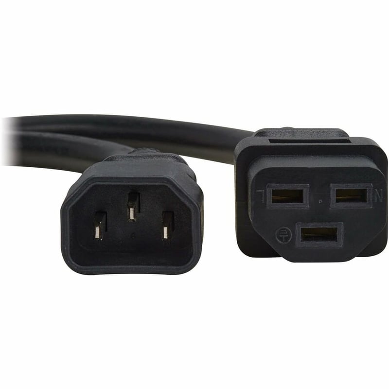 POWER CORD C14 C21 HEAVY-DUTY 15A 250V 14 AWG 6FT BLACK - Thumbnail 3