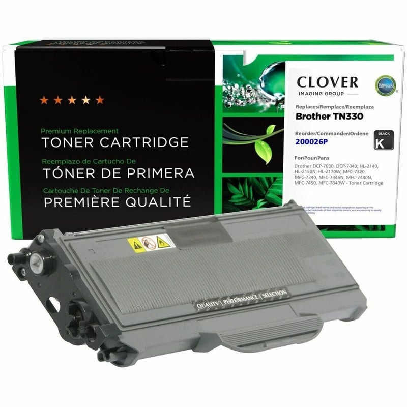 Clover Imaging Remanufactured Toner Cartridge for Brother TN330 - Thumbnail 1