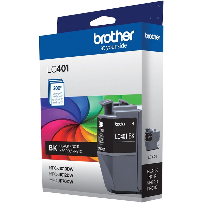 Brother LC401BKS Original Standard Yield Inkjet Ink Cartridge - Single Pack - Black - 1 Pack - Thumbnail 4