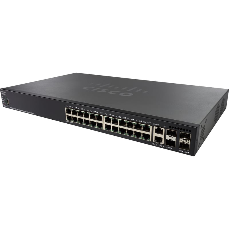 CISCO SG550X-24 24-PORT GIGABITSTACKABLESWITCHREMANUFACTURED - Thumbnail 1