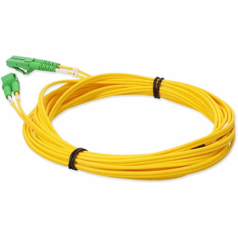 AddOn 1m ALC to ALC Yellow OS2 Duplex Microboot, Snagless OFNR (Riser-Rated) SMF Fiber Patch Cable - Thumbnail 3