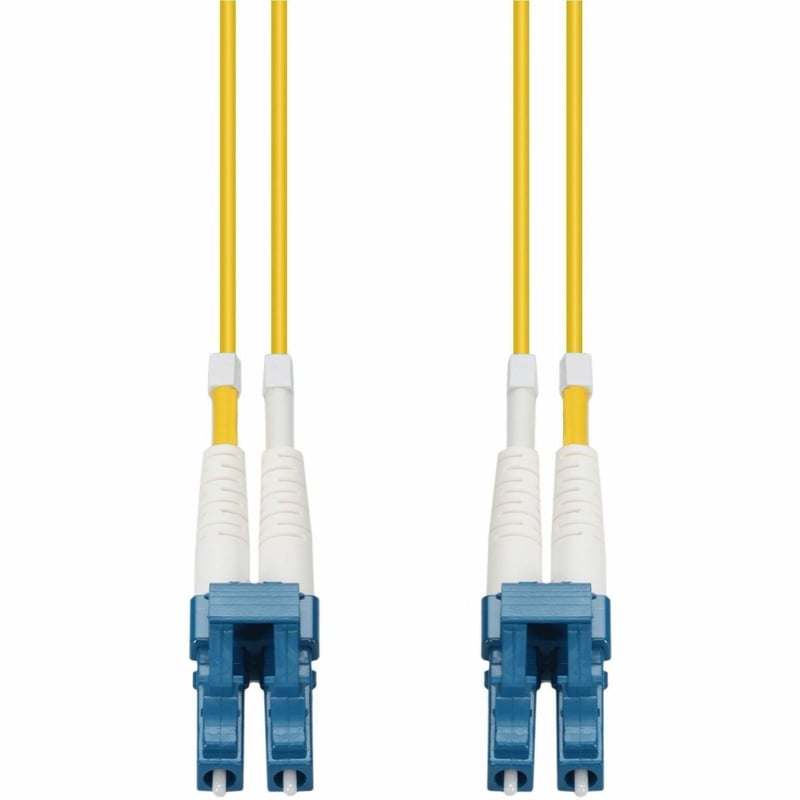 AddOn 25ft LC to LC Yellow OS2 Duplex OFNR (Riser-Rated) SMF Fiber Patch Cable - Thumbnail 1