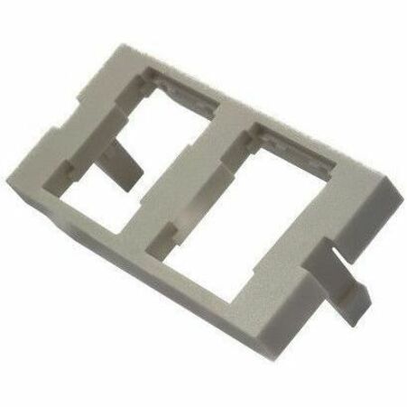 Ortronics Series II to HDJ Adapter, 2 port, fog white pack of 10 - Thumbnail 3
