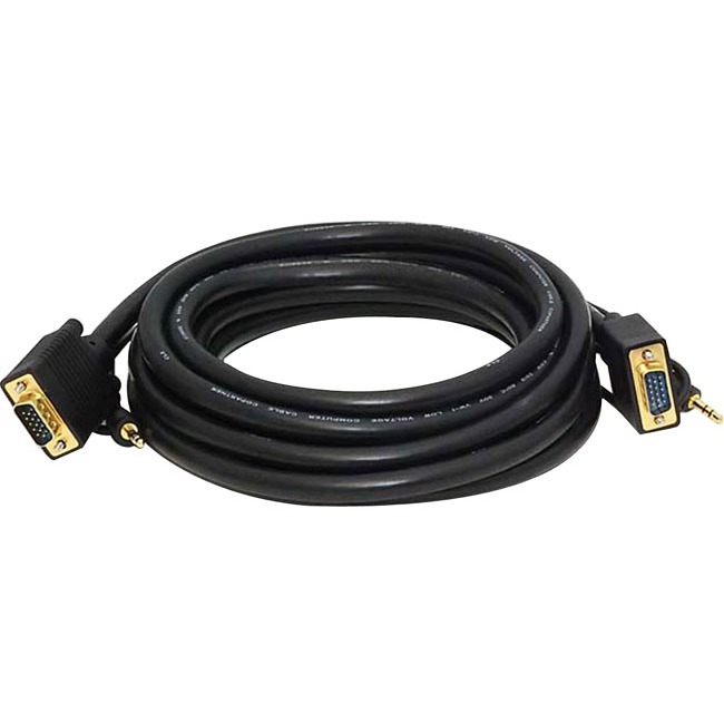 SUPER VGA HD15 M/M W/ STEREO AUDIO 15FT - Thumbnail 1