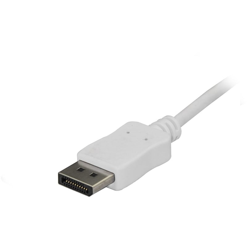 StarTech.com 6ft/1.8m USB C to DisplayPort 1.2 Cable 4K 60Hz - USB Type-C to DP Video Adapter Monitor Cable HBR2 - TB3 Compatible - White - Thumbnail 3