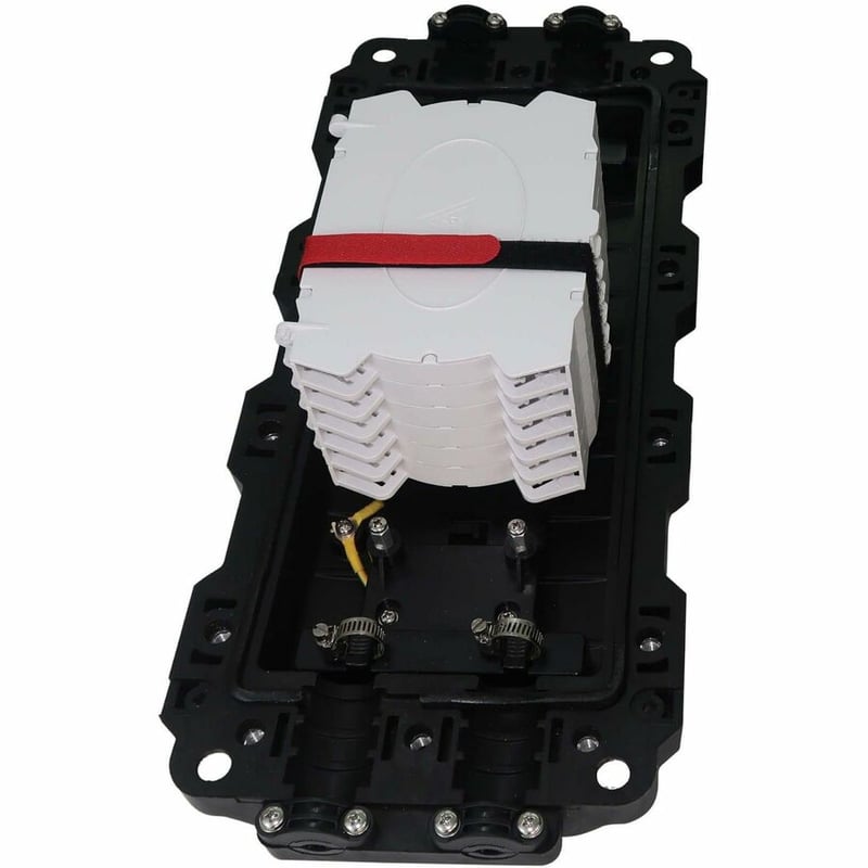 FIBER SPLICE HORIZONTAL ENCL. 6 SPLICING TRAYS 144 FIBER CAP IP68 - Thumbnail 3