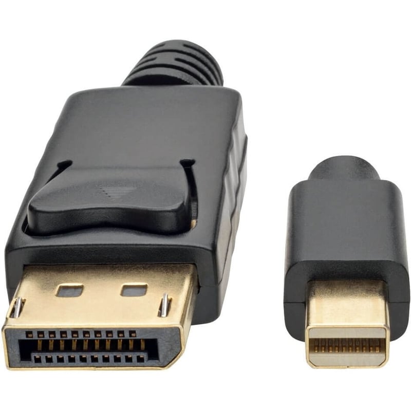 Eaton Tripp Lite Series Mini DisplayPort to DisplayPort Adapter Cable, 4K 60 Hz (M/M), DP Latching Connector, Black, 6 ft. (1.8 m) - Thumbnail 3