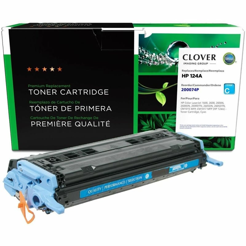 Clover Imaging Remanufactured Cyan Toner Cartridge for HP 124A (Q6001A) - Thumbnail 1
