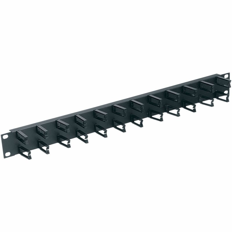 Middle Atlantic 1RU D-Ring Horizontal Rack Cable Manager with Micro-Clip