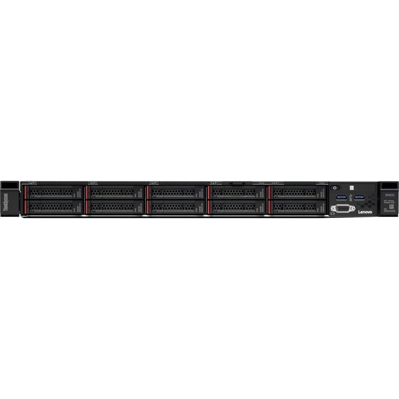 Lenovo ThinkSystem SR635 7Y99A02XNA 1U Rack Server - 1 EPYC 7302P 3 GHz - 16 GB RAM - Serial ATA Controller - Thumbnail 3