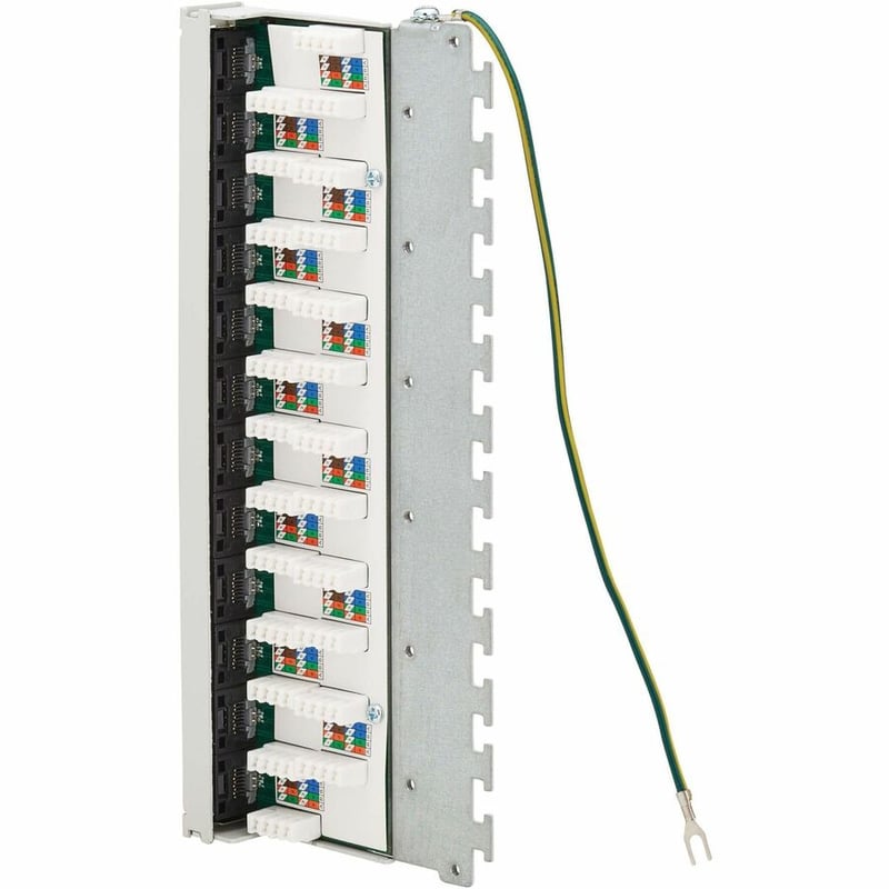 Tripp Lite by Eaton Cat6a STP Patch Panel, 12 Ports, DIN Rail or Wall Mount, TAA - Thumbnail 2