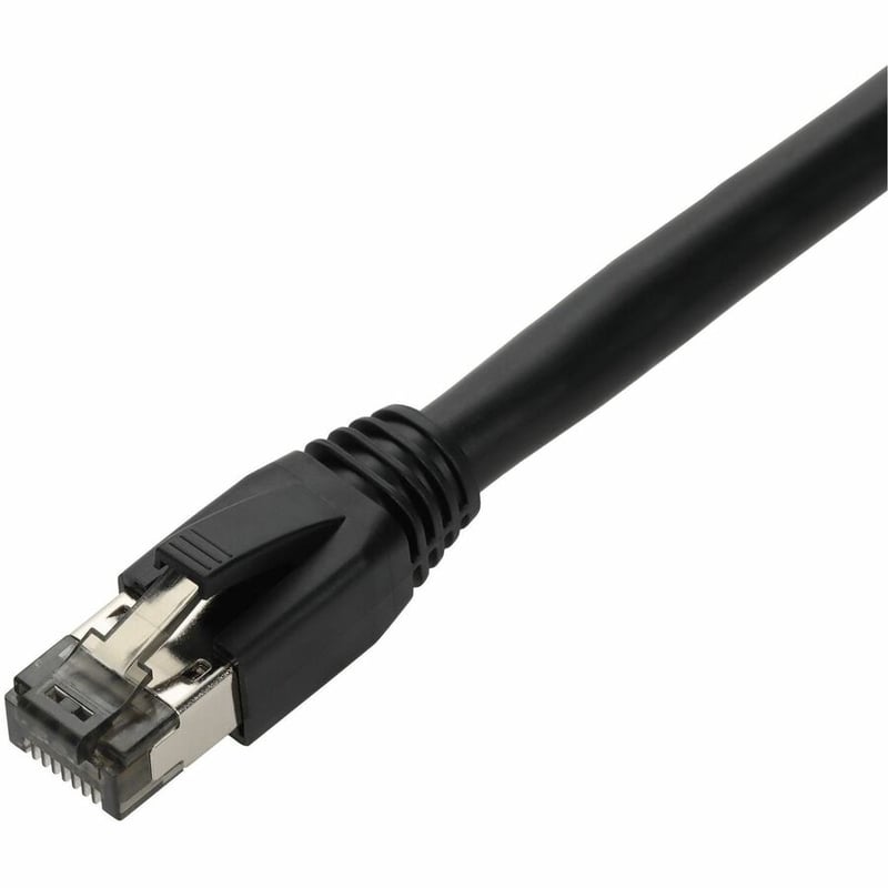 AddOn 25-Pack 3ft Black CAT 8 Shielded (S/FTP) PVC Ethernet Cable Snagless Easy Boot RJ-45 M/M Bulk Bag Packaged, No Twist Ties - Thumbnail 2