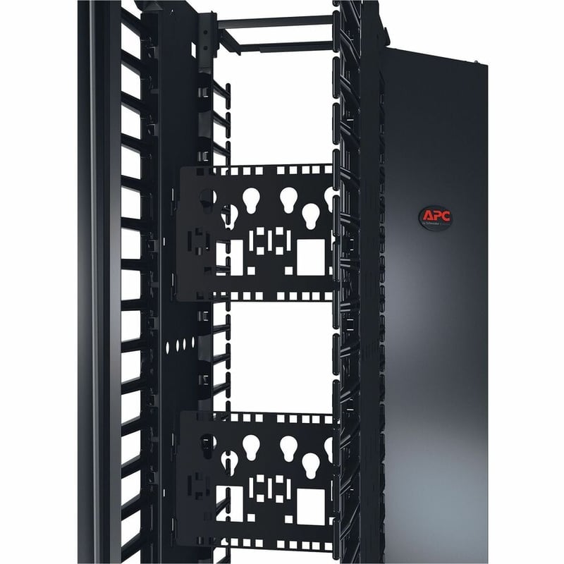 APC NetShelter Cable Management, Connector Accessory Bracket, for 10" Wide double-sided Vertical Cable Manager, Set of 2 - Thumbnail 2